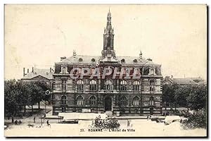 Carte Postale Ancienne Roanne L'Hôtel De Ville