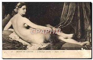 Immagine del venditore per Carte Postale Ancienne Musee Du Louvre L'Odalisque couchee Ingres venduto da CPAPHIL