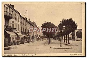 Carte Postale Ancienne Charlieu Boulevard Jacquard