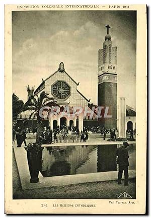 Seller image for Carte Postale Ancienne Exposition Coloniale Internationale Paris 1931 Les missions catholiques for sale by CPAPHIL