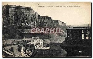 Carte Postale Ancienne Belfort vue Des Tours de Saint Christophe