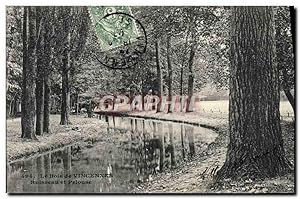 Carte Postale Ancienne Vincennes Ruisseau et Pelouse