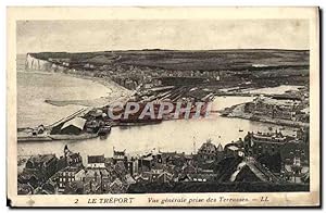 Carte Postale Ancienne Le Treport vue générale Prise des terrasses