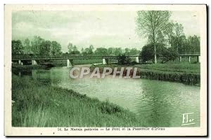 Bild des Verkufers fr Carte Postale Ancienne Le Marais Poitevin Le Pont et la Passerelle d'Irleau zum Verkauf von CPAPHIL