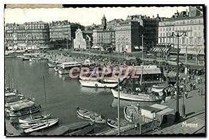 Carte Postale Ancienne Marseille Un Coin du Vieux Port et le Quai des Belges