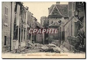 Carte Postale Ancienne Ruines Militaria