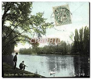 Carte Postale Ancienne Bois de Vincennes Les bords du Lac Daumesnil