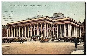 Carte Postale Ancienne Paris La Bourse