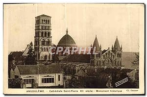 Carte Postale Ancienne Angouleme Cathédrale Saint Pierre