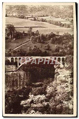 Carte Postale Ancienne Environs de Bellegarde Pont du moulin des pierres