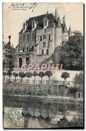Carte Postale Ancienne Châteauroux Château Raoul