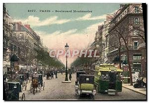 Carte Postale Ancienne Paris Boulevard Montmartre