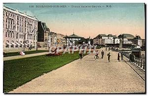 Bild des Verkufers fr Carte Postale Ancienne Boulogne Sur Mer Digue Sainte Beuve zum Verkauf von CPAPHIL