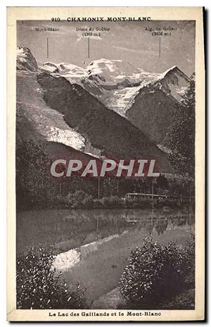 Bild des Verkufers fr Carte Postale Ancienne Chamonix Mont Blanc Le alc des Gaillands et le Mont Blanc zum Verkauf von CPAPHIL