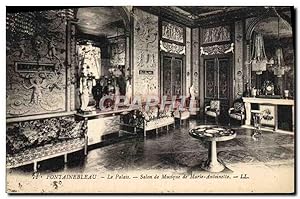 Bild des Verkufers fr Carte Postale Ancienne Fontainebleau Le palais Salon de musique de Marie Antoinette zum Verkauf von CPAPHIL