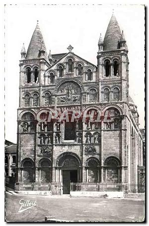 Carte Postale Moderne Angouleme Cathédrale St Pierre Façade