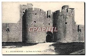 Bild des Verkufers fr Carte Postale Ancienne Aigues Mortes La Porte De La Reine zum Verkauf von CPAPHIL