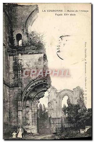 Carte Postale Ancienne La Couronne Ruines de L'Abbaye