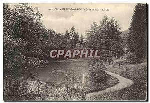 Carte Postale Ancienne Plombieres les Bains Dans Le Parc Le Lac