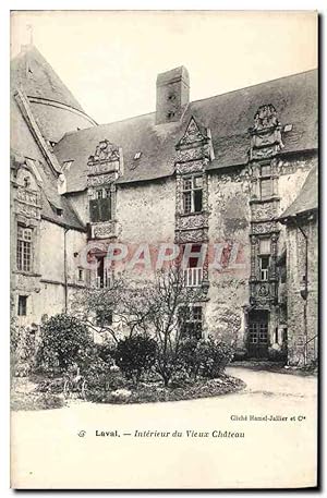 Carte Postale Ancienne Laval Intérieur Du Vieux Château