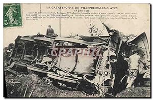 Carte Postale Ancienne Train Catastrophe de Villepreux Les Clayes