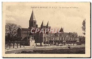 Carte Postale Ancienne Paray le Monial La Basilique et L'Abbaye