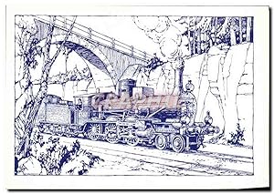 Carte Postale Moderne Chemins de Fer Train Locomotive Gr 650 FS