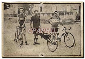 Carte Postale Ancienne Velo Cycle Cyclisme L'homme a la Brouette 25 km