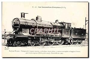 Bild des Verkufers fr Carte Postale Ancienne Train Locomotive Machine 4022 Compound a vapeur saturee zum Verkauf von CPAPHIL