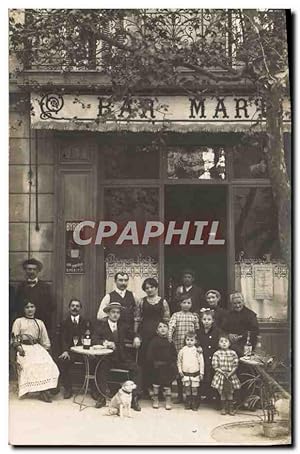 CARTE PHOTO cafe Bar Enfants Chien