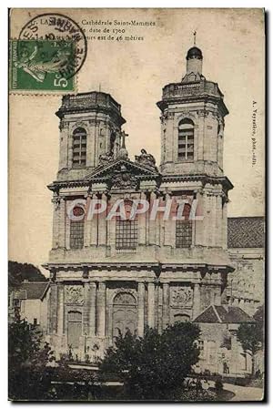 Carte Postale Ancienne Langres Cathédrale Saint Mammes