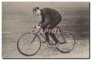 Carte Postale Ancienne Velo Cycle Cyclisme Nos sprinters Vermond