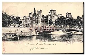 Carte Postale Ancienne Paris Hôtel de Ville