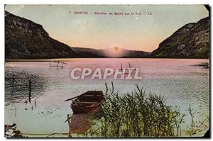 Carte Postale Ancienne Nantua Coucher De Soleil Sur Le Lac