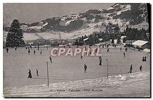 Image du vendeur pour Carte Postale Ancienne Sports d'hiver Patinage Villars Htel Muveran mis en vente par CPAPHIL