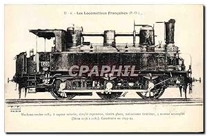 Bild des Verkufers fr Carte Postale Ancienne Train Locomotive Machine 2183 a vapeur saturee zum Verkauf von CPAPHIL