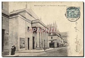 Carte Postale Ancienne Besancon Le Théâtre municipal