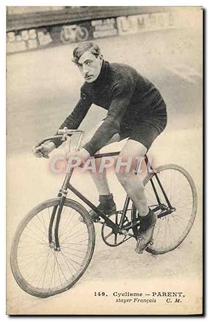 Carte Postale Ancienne Velo Cycle Cyclisme Parent stayer français