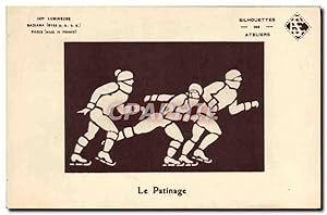 Image du vendeur pour Carte Postale Ancienne Patinage Patins a glace mis en vente par CPAPHIL