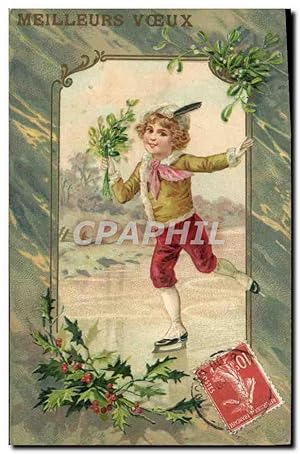 Image du vendeur pour Carte Postale Ancienne Sports d'hiver Patinage Enfant mis en vente par CPAPHIL