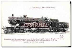 Bild des Verkufers fr Carte Postale Ancienne Train Locomotive Machine 2741 a vapeur saturee zum Verkauf von CPAPHIL
