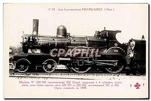 Carte Postale Ancienne Train Locomotive Machine 220 502