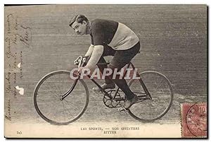 Carte Postale Ancienne Velo Cycle Cyclisme Nos sprinters Ritter