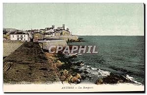 Carte Postale Ancienne Antibes Les Remparts