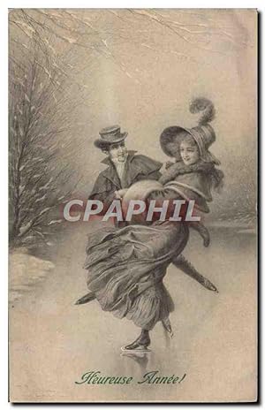 Image du vendeur pour Carte Postale Ancienne Sports d'hiver Patinage Femme mis en vente par CPAPHIL