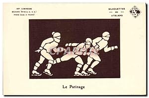 Image du vendeur pour Carte Postale Ancienne Sports d'hiver Patinage mis en vente par CPAPHIL