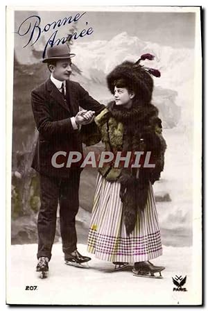 Image du vendeur pour Carte Postale Ancienne Sports d'hiver Patinage Femme mis en vente par CPAPHIL