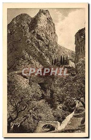 Carte Postale Ancienne La Douce France Moustiers Sainte Marie et la chapelle de Beauvoir fondee p...