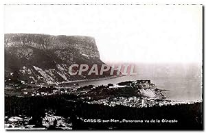 Bild des Verkufers fr Carte Postale Ancienne Cassis sur Mer Panorama Vu de la Gineste zum Verkauf von CPAPHIL