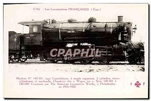 Carte Postale Ancienne Train Locomotive Machine 140 501 type Consolidateur